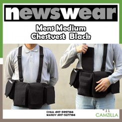 Newswear Men's Medium Chestvest (Black)